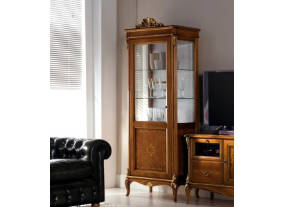 Salón aparador de cristal Armario Vitrina Salón aparador de madera Gabinetes Muebles