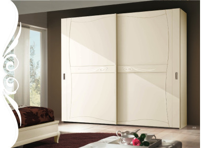 Armario de dormitorio de madera de estilo italiano