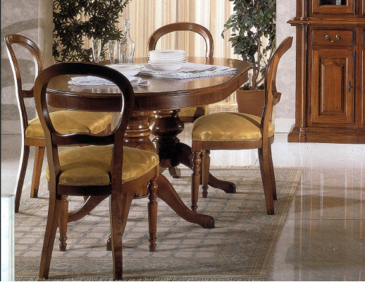 Diseño conjunto de comedor 7 piezas muebles de madera cómoda 4 sillas mesa vitrina nuevo