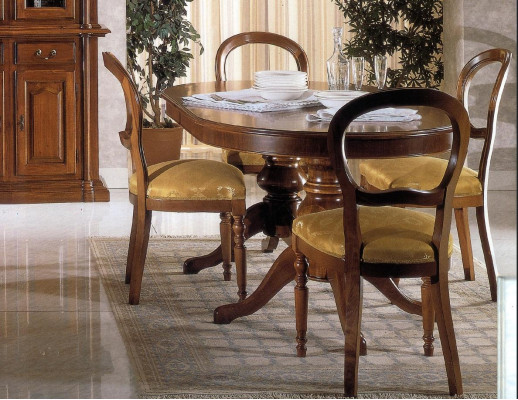 Diseño conjunto de comedor 7 piezas muebles de madera cómoda 4 sillas mesa vitrina nuevo