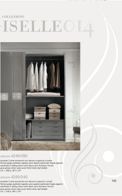 Armario Armario de lujo con diseño de puertas correderas Armarios Ropa Madera Muebles Nuevo