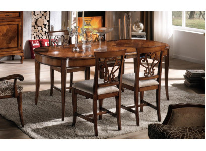 Mesas de comedor italianas Mesa de madera Mesas Muebles Mesa de comedor Estilo antiguo Madera maciza