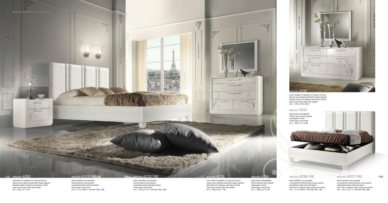 Dormitorio Cama Mesita de noche Grupo Camas Lujo Marco de cama de madera Diseño Set de 3 piezas