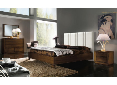Dormitorio Cama Mesita de noche Camas dobles Estructura de cama moderna Conjunto de camas de 3 piezas.