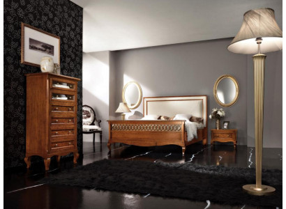 Cama doble Muebles de dormitorio de madera maciza Vaccari cav giovanni Cama nueva