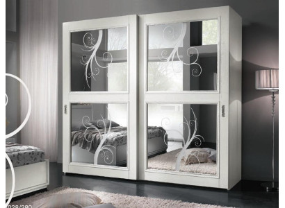 Armario con puertas correderas, conjunto de armarios, armarios, armario de madera. Muebles italianos.
