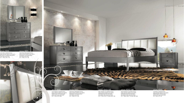 Cómoda Espejo Conjunto de madera Diseñador Comodas Armario Estante Italia Set de 2 piezas.