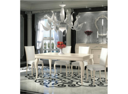 Comedor mesa silla Cena Mesa Diseño Grupo Mesas Madera Moderno Set 5 piezas.