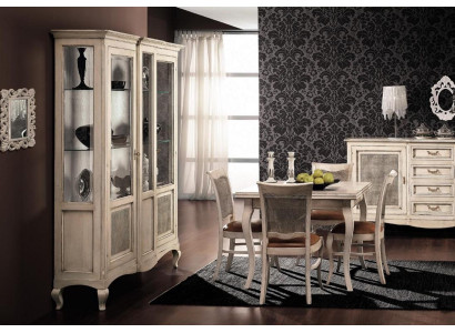 Mueble de salón Vitrina de madera Vidrio Armario Cómoda de madera maciza