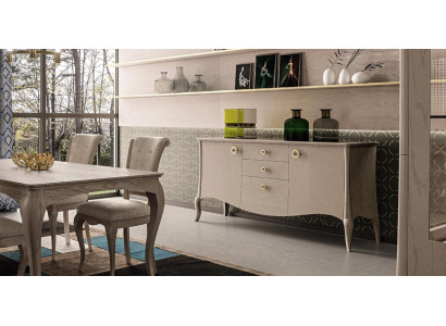 Cómoda Aparador Estante Armario Estanterías Muebles de madera maciza de Italia Armarios