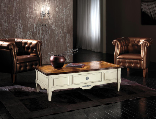 Mesas de café Mesa de madera de lujo Consolas de mesas Diseño Muebles italianos Vaccari