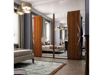 Dormitorio Armario Muebles de madera Barroco Nuevo Armario clásico Armarios
