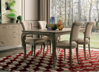 Mesa de comedor Diseño Muebles Decoración Mesas Madera maciza Mesa Nueva Lujo Italiana