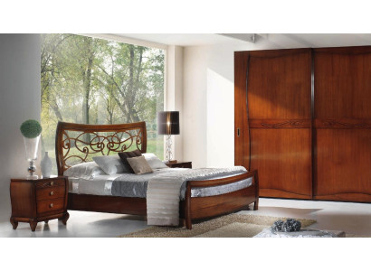 Dormitorio Cama Mesita de noche Camas Dobles Hotel Diseño Conjunto de madera Set de 3 piezas.