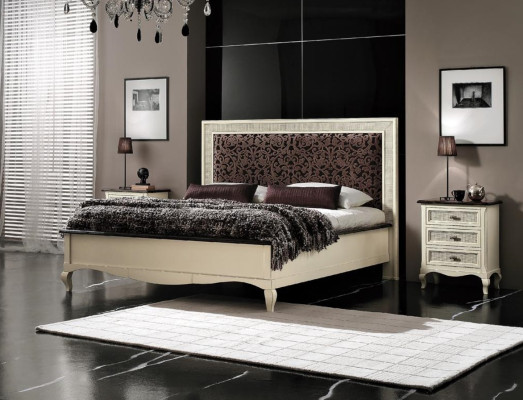 Dormitorio cama mesita de noche cama doble acolchada conjunto de camas grupo de juegos 3 piezas.
