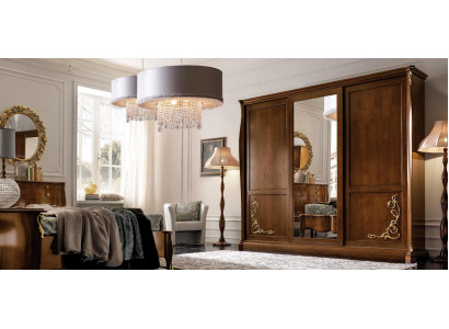 Dormitorio Armario Muebles de madera Barroco Nuevo Armario clásico Armarios