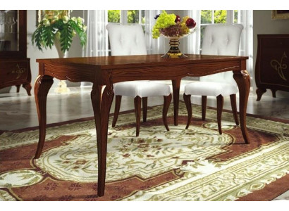 Mesa extensible de comedor de madera de diseño moderno de lujo.