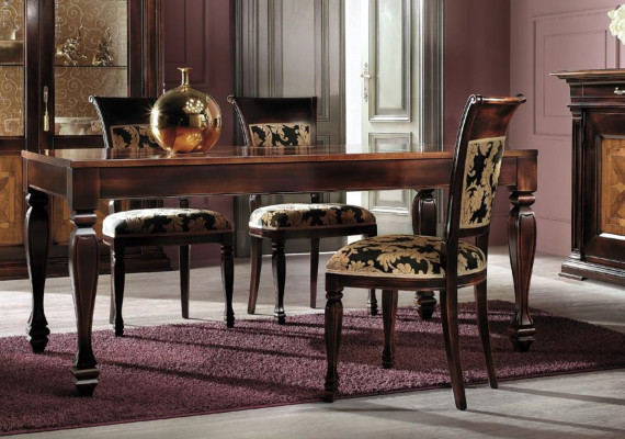 Juego de comedor Aparador Sillas 4x Vitrina Grupo Set de comedor Mesa 7 piezas.