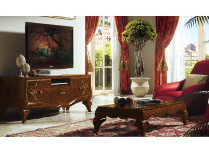 Bajo armario para la sala de estar de madera para TV, mueble clásico para TV, armario de nueva marca.