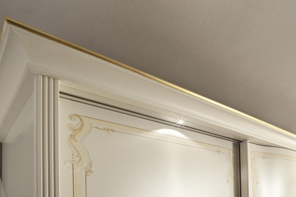 Armario del dormitorio Espejos Armarios armario blanco madera Italia