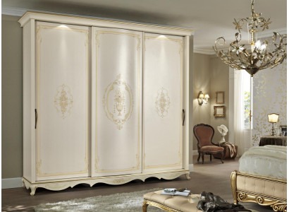 Armario de madera maciza para dormitorio Armario de diseño Armarios blancos