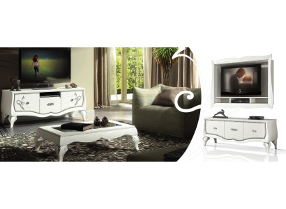Mueble TV de lujo, armario RTV, aparador, armario de madera para TV, diseño moderno, cómoda nueva.