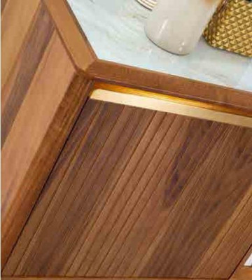 Conjunto de cómodas de aparador italiano de 2 piezas. Armario de madera con espejo.