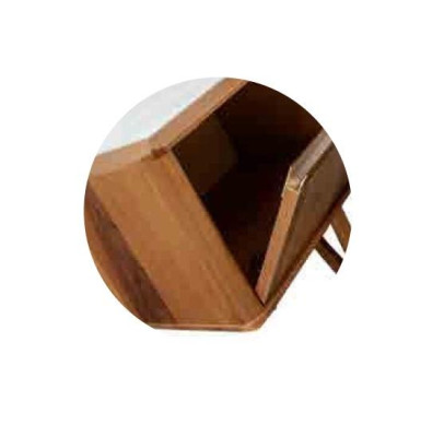 Conjunto de cómodas de aparador italiano de 2 piezas. Armario de madera con espejo.