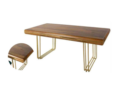 Mesa de comedor de madera en estilo italiano, mesas de comedor de lujo.