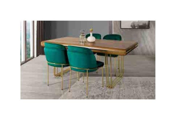 Mesa de comedor de madera en estilo italiano, mesas de comedor de lujo.
