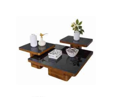 Juego de mesas de madera para sala de estar, mesa de centro, muebles de mesa, madera y vidrio, conjunto de mesas de centro.
