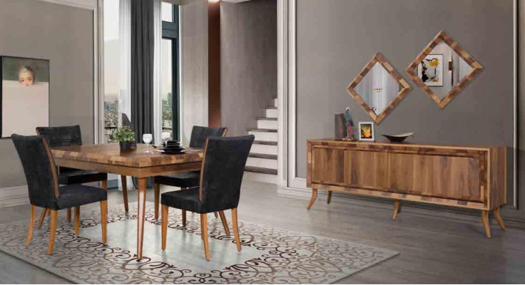 Mesa de madera Nueva Mesas Muebles Mesa de comedor Estilo moderno 160x100cm Mesas de comedor Mesa de madera