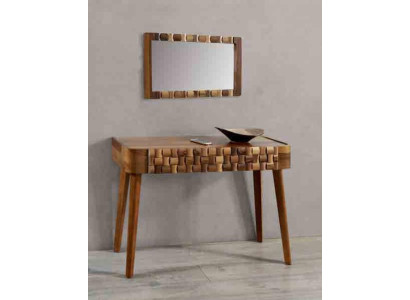Mesa de consola Cómoda Muebles Estilo consola Mesita de tocador Estilo italiano Marrón