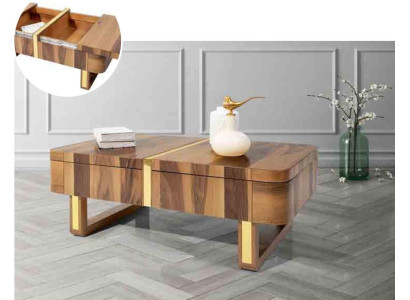 Sala de estar mesas de madera estilo de lujo mesita mesa de café mesa auxiliar