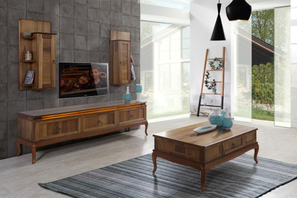 Salón mesas de madera auxiliar estilo italiano mesa de centro mesa auxiliar madera.