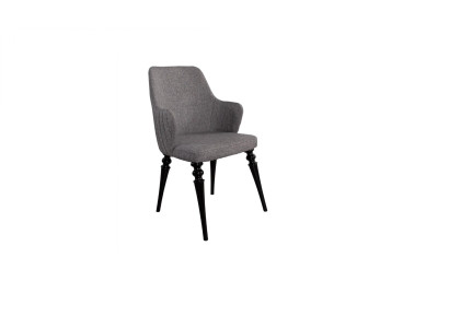 Sala de estar Comedor Silla Madera Butaca Muebles Sillón Silla Muebles de lujo Gris
