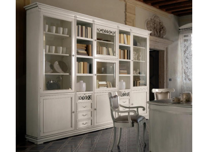 Muebles de oficina estantería de madera estantería de libros con cajones diseño.