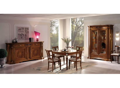 Conjunto de lujo para comedor, mesa de comedor, silla XXL, mesa, mesas, sillas, diseño de madera, 7 piezas, nuevo.