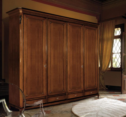 Armario Vaccari Cav Giovanni de madera maciza Armario de dormitorio Armarios Nuevos