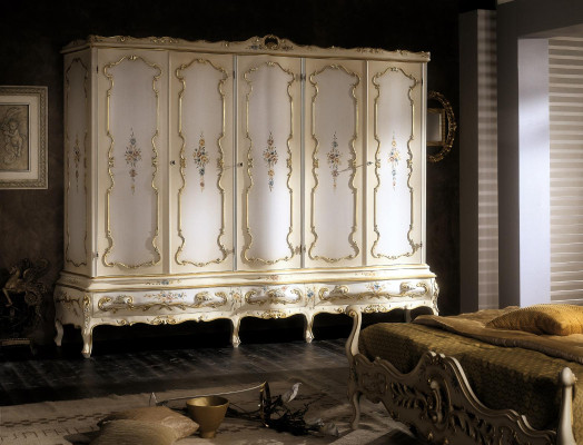 Armario nuevo armario multiusos 5 puertas cajones armario alto madera blanco