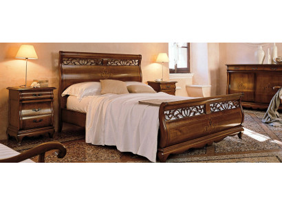 Cama doble 2 mesitas de noche Muebles de dormitorio de madera maciza Juego de madera maciza Nuevo