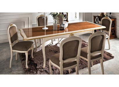 Mesa de póquer + 6 sillas Juego de comedor clásico completo Muebles barrocos