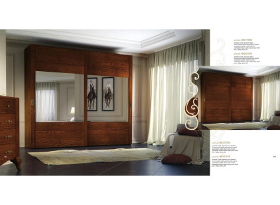 Armario Armario Estante Almacenamiento Guardarropa Moderno Espejo Madera Diseño