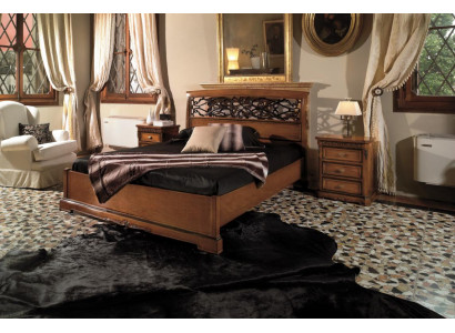Dormitorio Conjunto de muebles italiano Muebles de noche de madera maciza de 3 piezas.