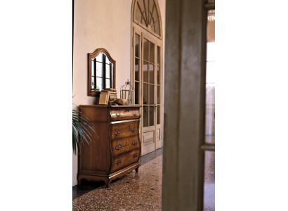 Cómoda Aparador Armario Madera Cómodas Muebles Italianos Macizos Espejo 2 piezas