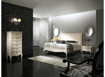 Diseño Clásico de Grupo de Lujo de Camas de Madera con Mesita de Noche Conjunto de Dormitorio de 4 Piezas.