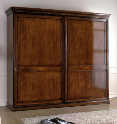 Armario de madera maciza armario de madera armario muebles de dormitorio sólidos de Italia.