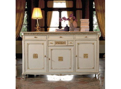 Aparador blanco aparador cómoda cajones madera con oro aparador aparador nuevo.