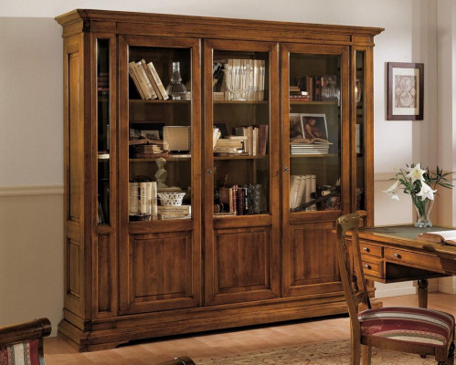 Armario estantería salón librería madera armario de oficina armarios vitrina Italia.