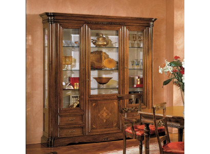 Vitrina de 3 puertas de vidrio Armario Vitrinas Salón Armarios Diseño Armario Muebles Vidrio Nuevo